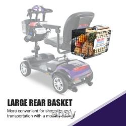 Portable 4-Wheel Folding Electric Powered Mobility Scooters for Seniors Adults