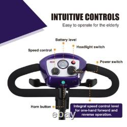 Portable 4-Wheel Folding Electric Powered Mobility Scooters for Seniors Adults