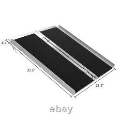 Portable 6ft Folding Aluminum Wheelchair Scooter Ramps