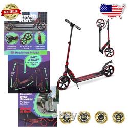 Portable Adjustable Height Scooter with Large 9-Inch Wheels Perfect Gift Idea
