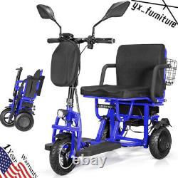 Portable Double Motor 700W 3-Wheels Folding Electric Power Mobility Scooter