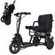 Portable Double Motor 700w 3-wheels Folding Electric Power Mobility Scooter