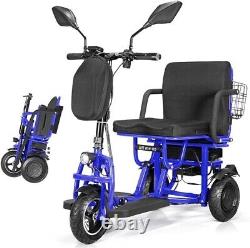Portable Double Motor 700W 3-Wheels Folding Electric Power Mobility Scooter