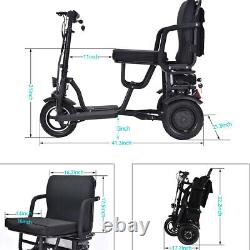 Portable Double Motor 700W 3-Wheels Folding Electric Power Mobility Scooter