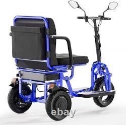 Portable Double Motor 700W 3-Wheels Folding Electric Power Mobility Scooter