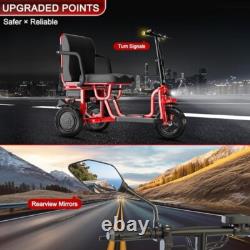 Portable Double Motor 700W 3-Wheels Folding Electric Power Mobility Scooter