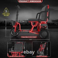 Portable Double Motor 700W 3-Wheels Folding Electric Power Mobility Scooter
