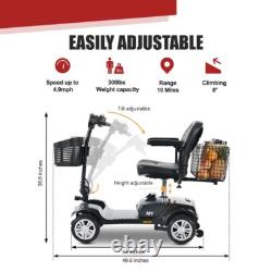 Portable Folding 24V 50A Electric Scooter for Travel Holiday, Camping, Supermarket