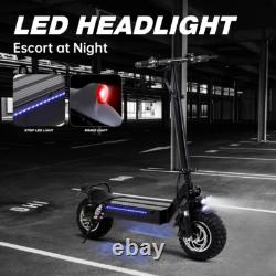 Portable Folding Electric Scooter 1200W Dual Motor High Speeds Up to 34.5mph