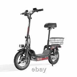 Portable Pet Seat Folding Electric Scooter Adult Outdoor Shopping Cart Basket