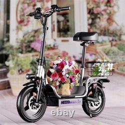 Portable Pet Seat Folding Electric Scooter Adult Outdoor Shopping Cart Basket