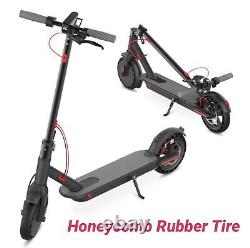 Rubber Tire Electric Scooter Adult, Portable, 8.5 350W up to 15.8 Miles, Black