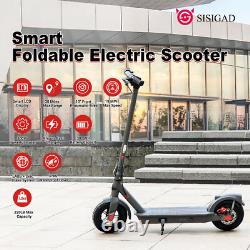 SISIGAD Electric Scooter Peak 600W Long Range Adult Portable Folding E-Scooter