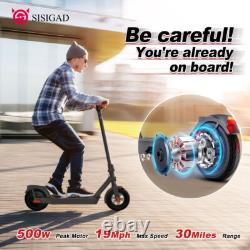 SISIGAD Electric Scooter Peak 600W Long Range Adult Portable Folding E-Scooter