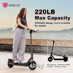 SISIGAD Electric Scooter Peak 600W Long Range Adult Portable Folding E-Scooter