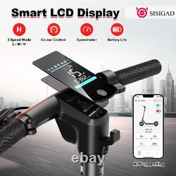 SISIGAD Electric Scooter Peak 600W Long Range Adult Portable Folding E-Scooter