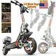 Scooter Electric Adult Folding Scooter With Seat, Box Basket, E Scooter 9oow Peak