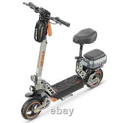 Scooter Electric Adult Folding Scooter with Seat, box Basket, e scooter 9OOW Peak