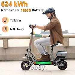 Scooter Electric Adult Folding Scooter with Seat, box Basket, e scooter 9OOW Peak