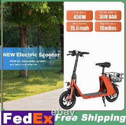 Sports Electric Scooter Adult with Seat Electric Moped Commuter E-bike Upgrade