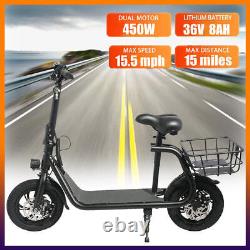 Sports Electric Scooter with Seat for Adult Electric Bike, Electric Moped US
