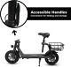 Sports Electric Scooter Withseat Foldable Electric Moped Bike For Adult Commuter