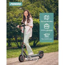 THES10 Foldable Electric Scooter for Adults, Max 19 Miles Range, with 8.5 Tires