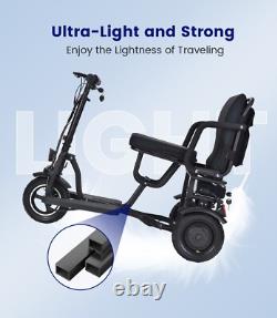 Three-Wheel Folding Mobility Scooter for Adult, 8AH Battery, 300W Range 15 Miles