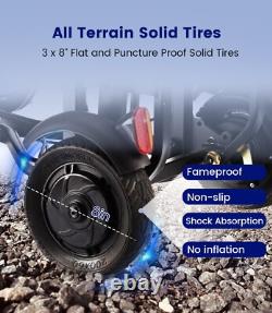 Three-Wheel Folding Mobility Scooter for Adult, 8AH Battery, 300W Range 15 Miles