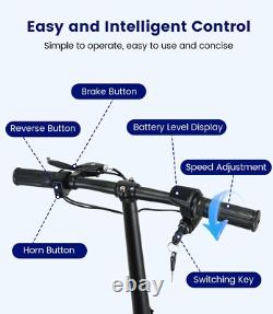 Three-Wheel Folding Mobility Scooter for Adult, 8AH Battery, 300W Range 15 Miles