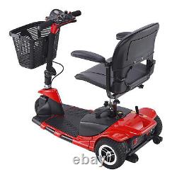 VEVOR 3-Wheel Folding Mobility Scooter for Seniors 12 Mile Range 265LBS Capacity