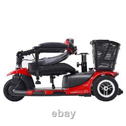 VEVOR 3-Wheel Folding Mobility Scooter for Seniors 12 Mile Range 265LBS Capacity