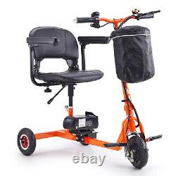 VEVOR Portable 3 Wheel Mobility Scooters for Seniors 12 Mile Range Max 330LBS