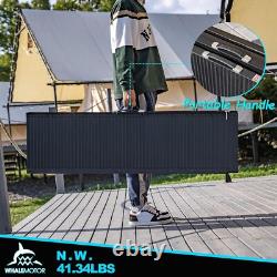 Wheelchair Ramp 7 Foot Aluminum Folding Mobility Scooter Portable Non-Slip