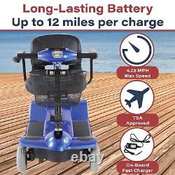 Zip'r 4 Traveler 4-Wheel Long Range Battery Foldable Portable Mobility Scooter