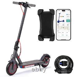 8,5 Pneus Solides Scooter Électrique Portable Pliable 350W Pic 15,5MPH Longue Portée