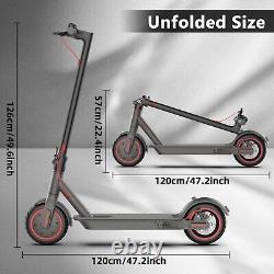 8,5 Pneus Solides Scooter Électrique Portable Pliable 350W Pic 15,5MPH Longue Portée