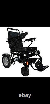 Chaise roulante électrique pliante portable Electra 7 Heavy Duty large pour personne de grande taille.