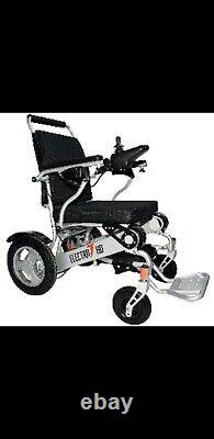 Chaise roulante électrique pliante portable Electra 7 Heavy Duty large pour personne de grande taille.