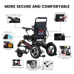Fauteuil roulant électrique pliable portable pour la mobilité, scooter électrique de puissance extérieur