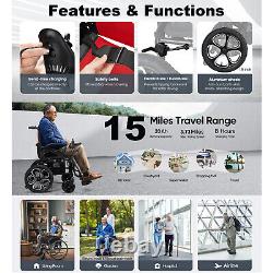 Fauteuil roulant électrique pliable tout terrain scooter de mobilité portable