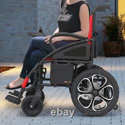 Fauteuil roulant électrique pliable tout terrain scooter de mobilité portable