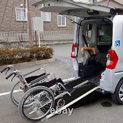 LONABR 4FT Rampe pliante pour fauteuil roulant en aluminium, scooter de mobilité portable antidérapant.