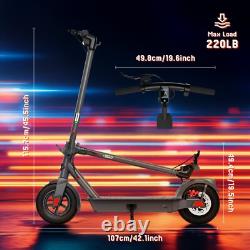 NOUVEAU Trottinette Électrique 10 pouces Peak 600W 10.4AH Portable Pliable pour Adulte