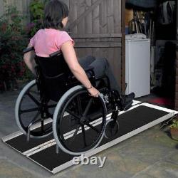 Rampe de fauteuil roulant pliante en aluminium de 3'-8' Portable Mobilité Scooter antidérapante 600LBS