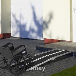 Rampe de fauteuil roulant pliante en aluminium portable pour scooter de mobilité, 600 livres