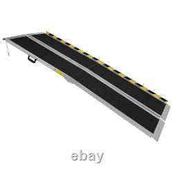 Rampe de scooter pliante en aluminium non glissante de 7 pieds pour personnes handicapées - Vente en gros