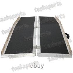 Rampe pliable en aluminium de 6 pieds pour fauteuil roulant, scooter de mobilité portable, antidérapante, 600 livres