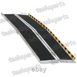 Rampe pliable en aluminium de 6 pieds pour fauteuil roulant, scooter de mobilité portable, antidérapante, 600 livres