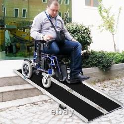 Rampe pliable en aluminium pour fauteuil roulant scooter de mobilité portable et handicapé de 6 pieds